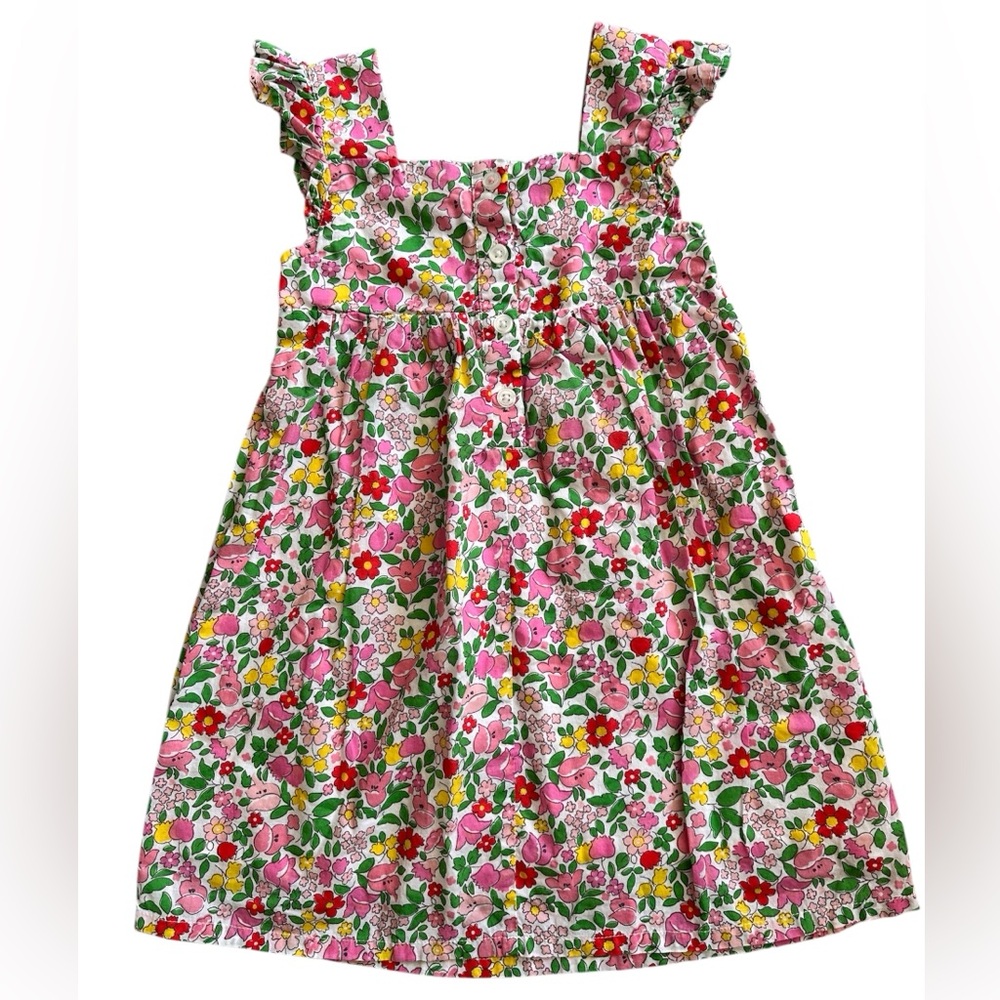 NEW. Mini Boden Girls Floral Lined Dress, Size 3-4y - Picture 2 of 6